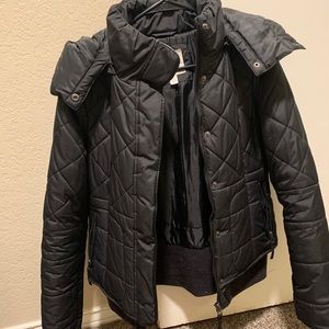 Black puffer jacket